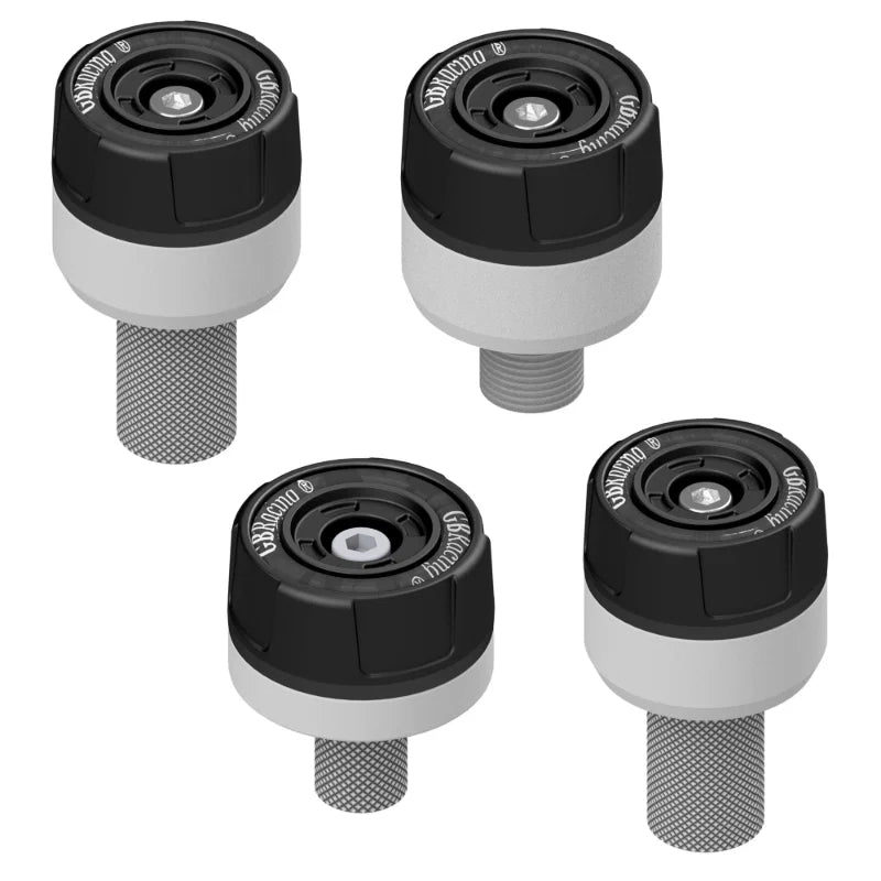 GBRacing Spindle Protector Set - Front and Rear | Suzuki GSX-R750 / GSX-R600 - Pyramid Motorcycle Accessories