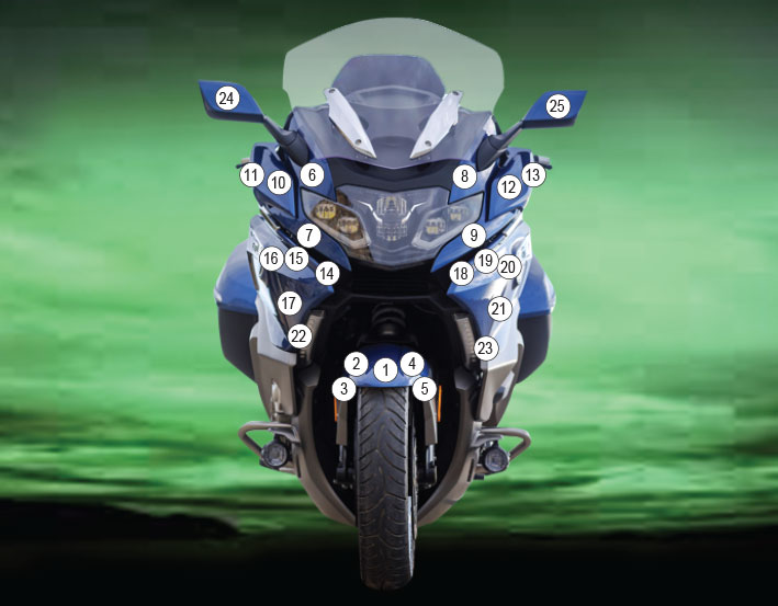 Eazi-Grip Stone Chip Protection Kit | Clear - Matte | BMW K 1600 GTL, B and Grand America 2022>Current