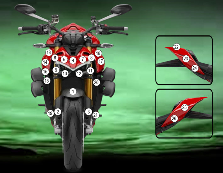 Eazi-Grip Stone Chip Protection Kit | Clear - Matte | Ducati Streetfighter V4 2023-2024