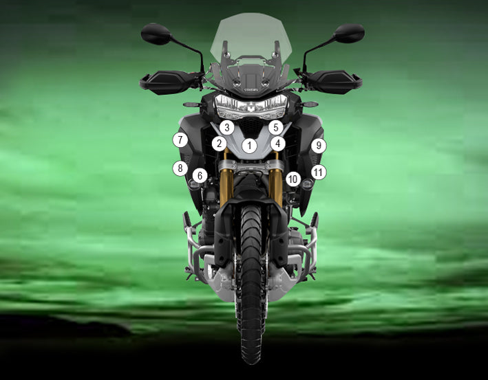 Eazi-Grip Stone Chip Protection Kit | Clear - Matte | Triumph Tiger 1200 GT, GT Pro and Rally Pro 2022>Current