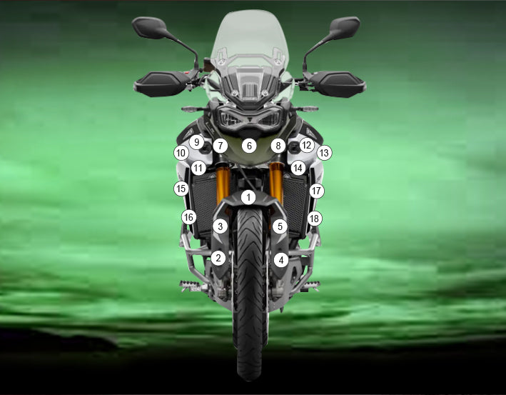 Eazi-Grip Stone Chip Protection Kit | Clear - Matte | Triumph Tiger 900 Rally Pro 2024>Current