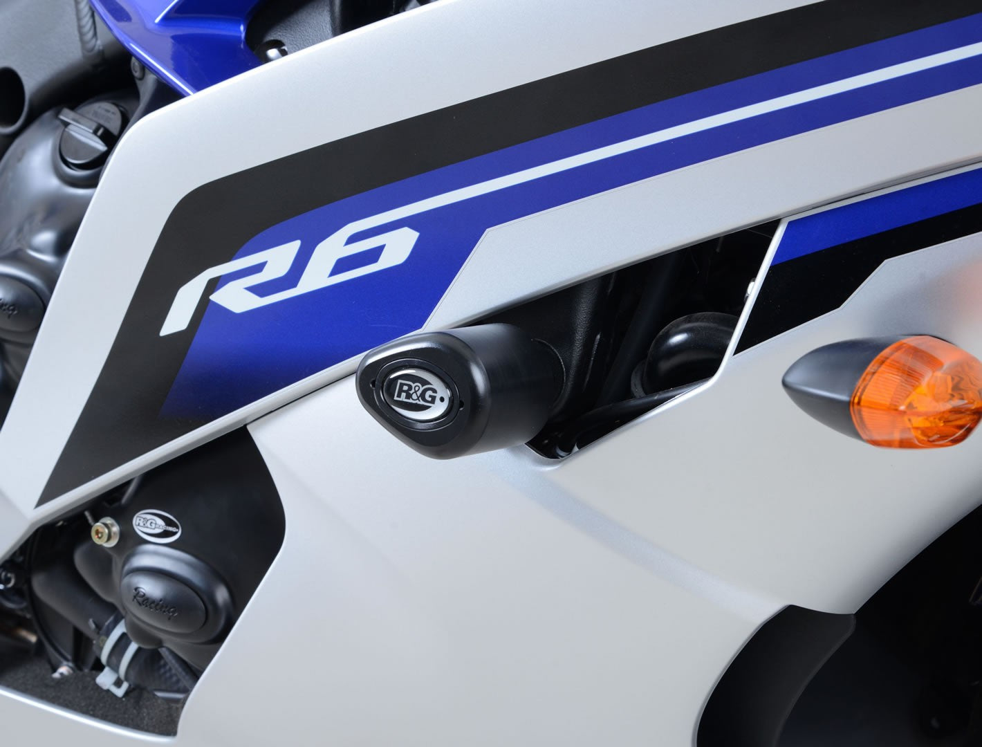 R&G Crash Protectors | White | Yamaha YZF-R6 2006>2016