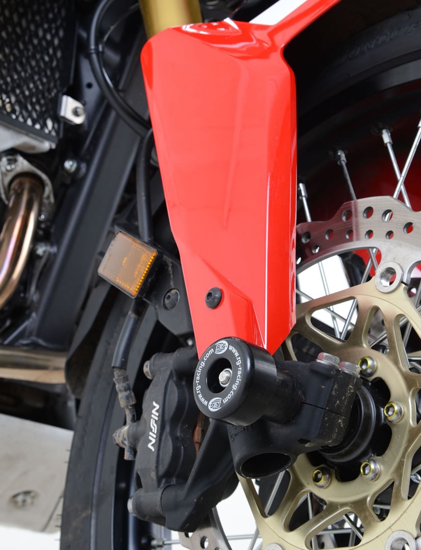 R&G Fork Protectors | Black | Honda CRF1100L Africa Twin Adventure Sports DCT '20-, CRF1000L Africa Twin '16-, CRF1100L Africa Twin '20- and 3 others