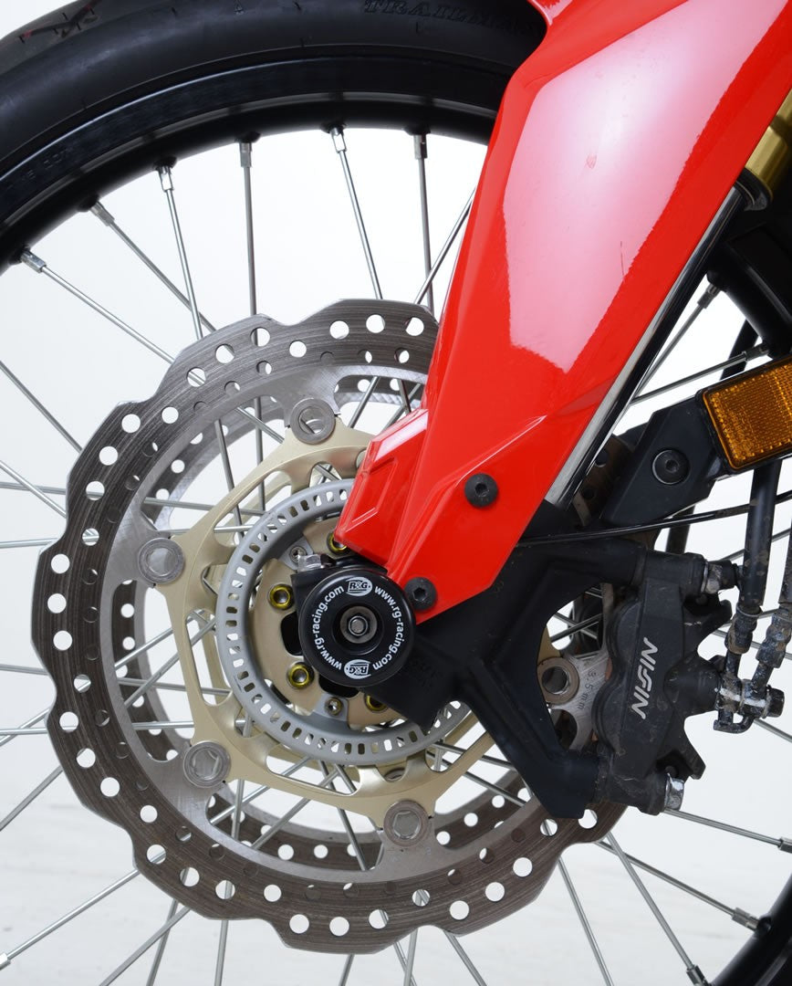 R&G Fork Protectors | Black | Honda CRF1100L Africa Twin Adventure Sports DCT '20-, CRF1000L Africa Twin '16-, CRF1100L Africa Twin '20- and 3 others