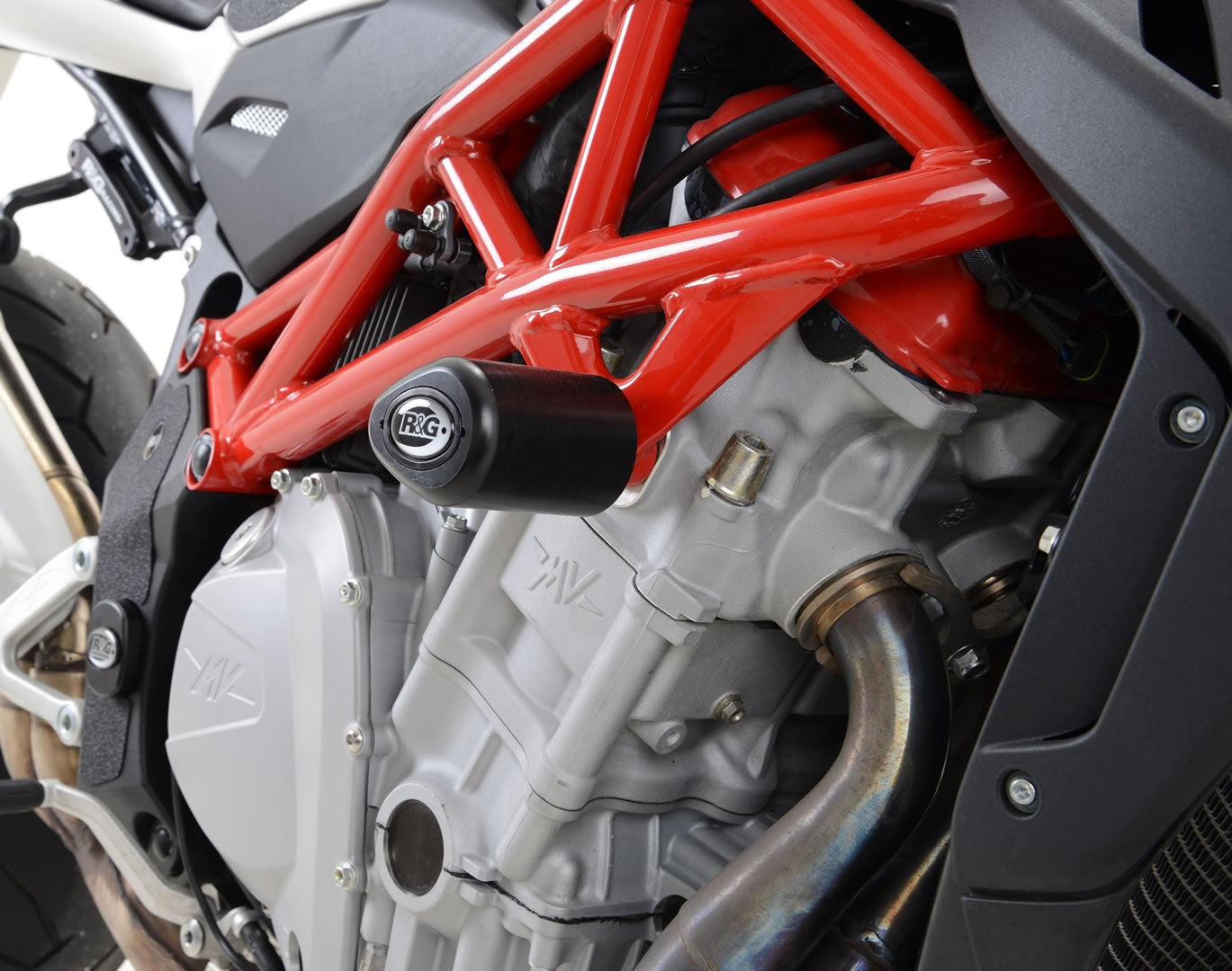 R&G Crash Protectors | Black | MV Agusta Brutale 1090 RR 2013