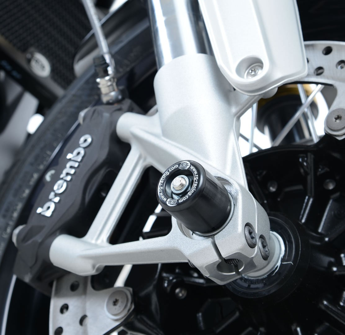 R&G Fork Protectors | Black | BMW R NINE T '17- (Scrambler, Racer, Pure, and Urban GS models)