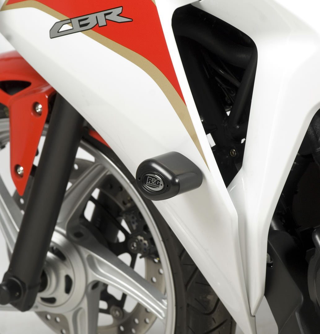 R&G Crash Protectors | White | WK Bikes SP 250 2013>2016 & WK Bikes SP 125 2013>2016 & WK Bikes SP 50 2013>2015 & Honda CBR 250 R 2011>2016