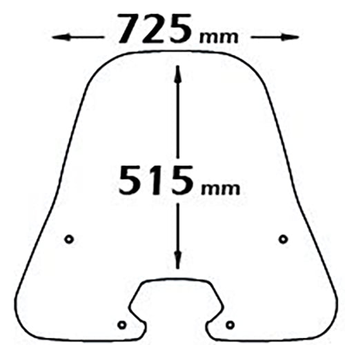 Isotta Classic Screen | Clear | Honda SH 125i / 150i years 2005>2008 - Pyramid Motorcycle Accessories