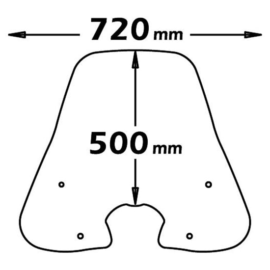 Isotta Classic Screen | Clear | Honda SH 300 years 2006>2010 - Pyramid Motorcycle Accessories