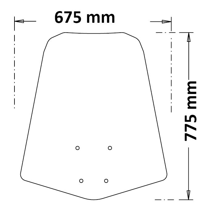 Isotta Classic Screen | Clear | Suzuki Burgman Street Executive 125 2023> - Pyramid Motorcycle Accessories