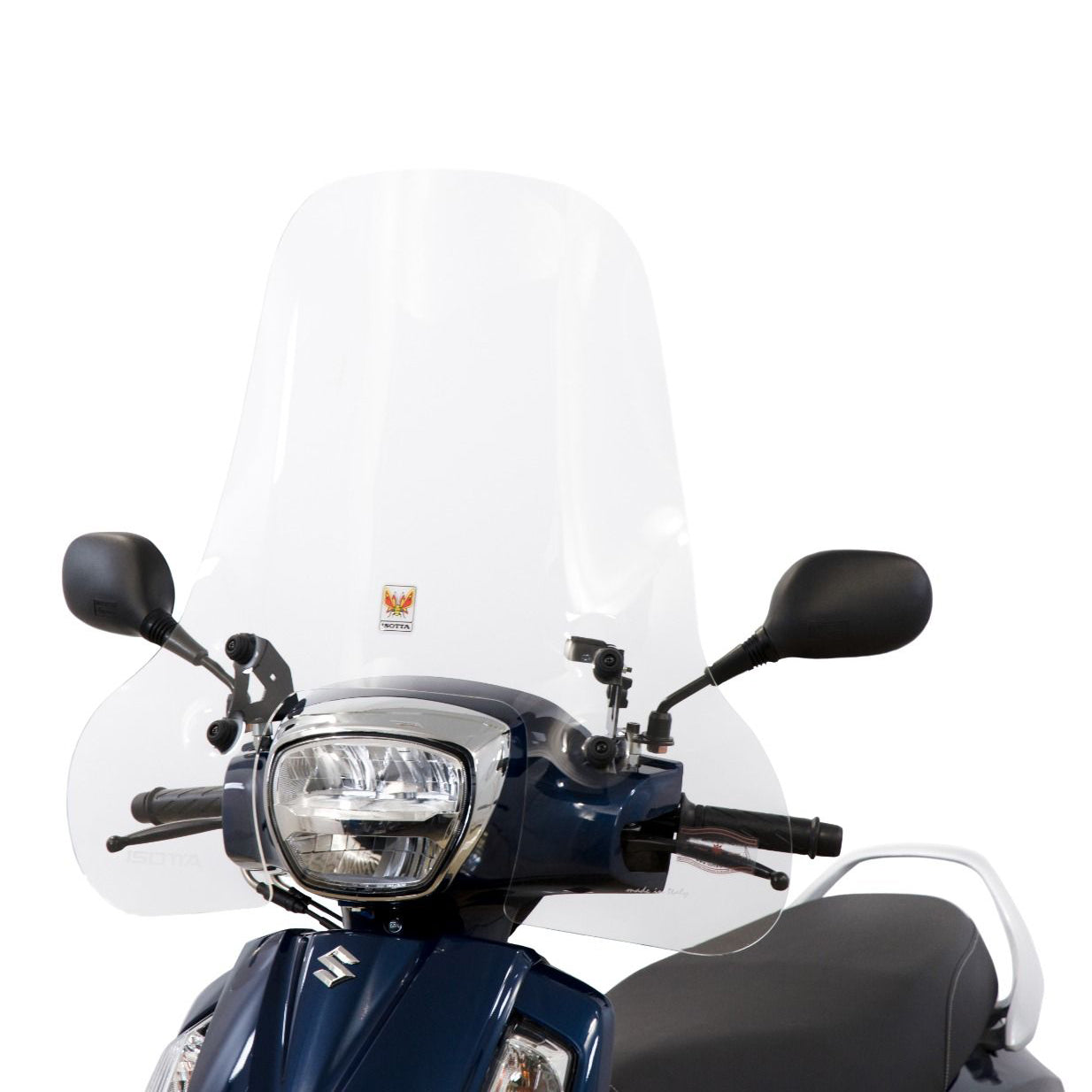Isotta Classic Screen | Clear | Suzuki Address 125 2023> - Pyramid Motorcycle Accessories