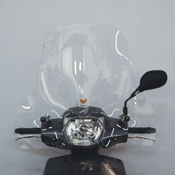 Isotta Classic Screen | Clear | Peugeot Belville 125-200 - Pyramid Motorcycle Accessories