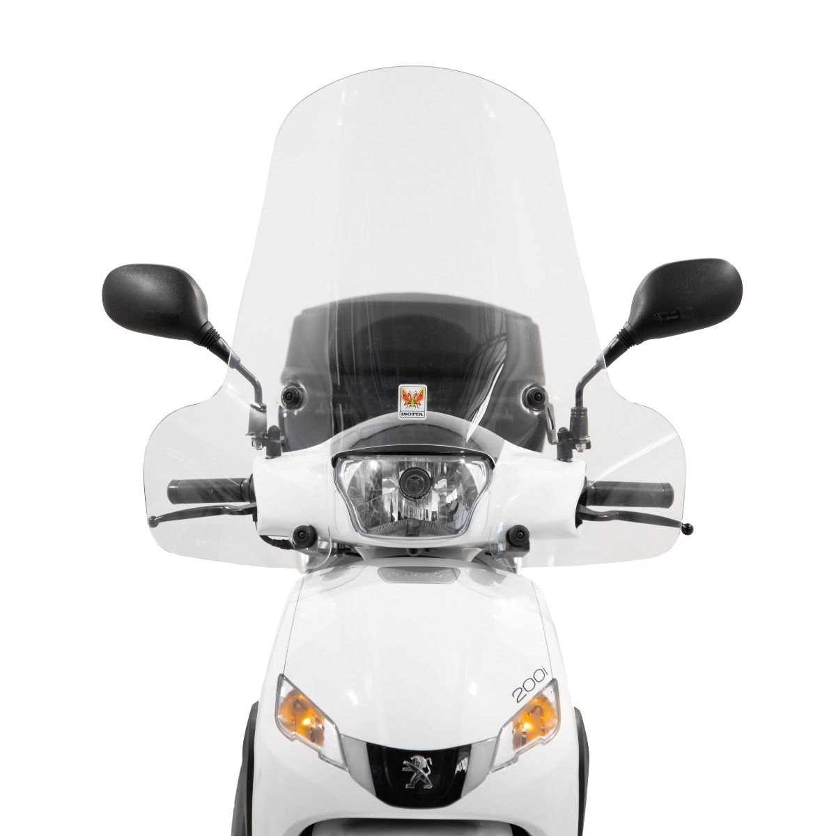 Isotta Classic Screen | Clear | Peugeot Tweet 200 2022> - Pyramid Motorcycle Accessories