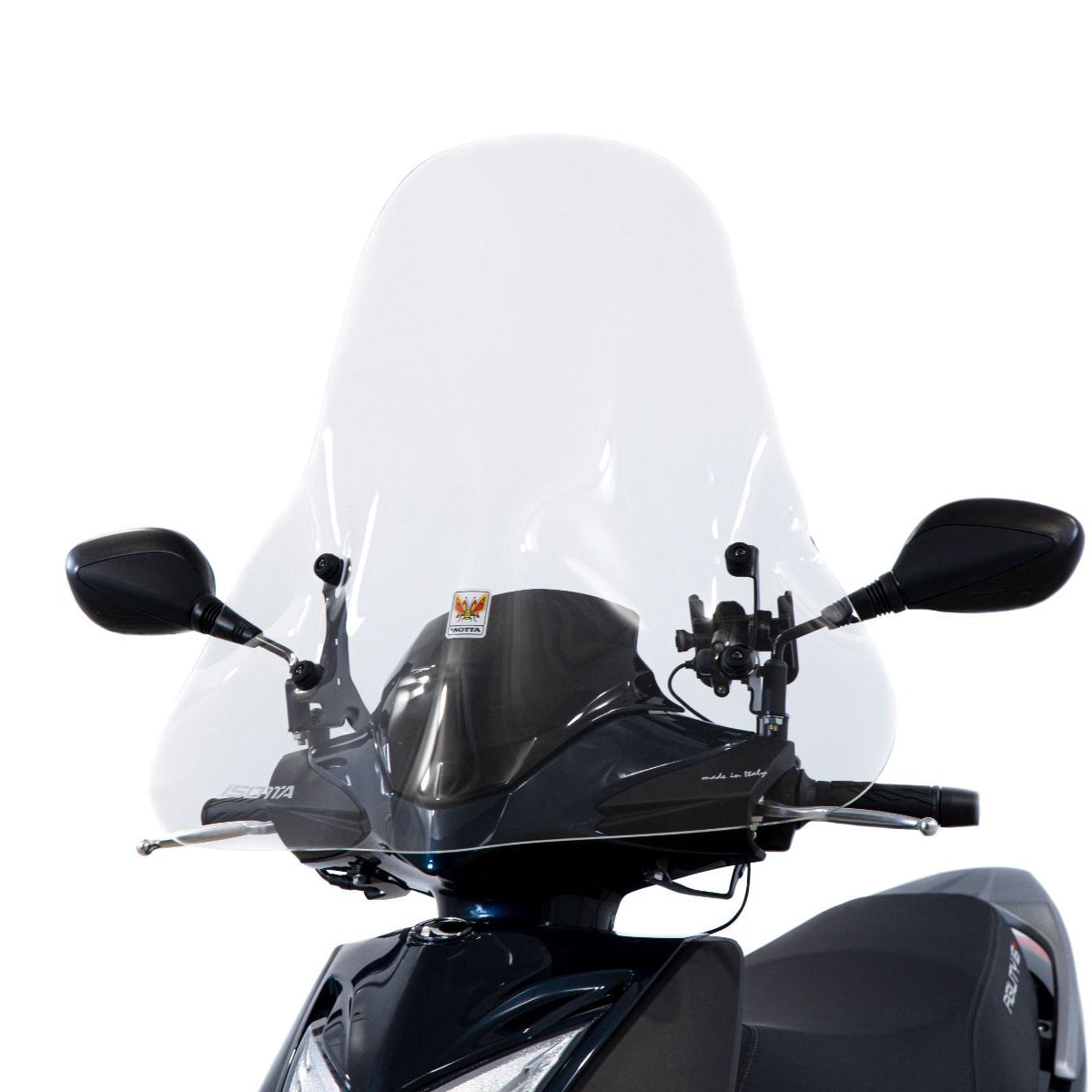 Isotta Classic Screen | Clear | Kymco Agility R16 Plus 50-125-200 2014>, Agility S 125-200 2022>Β -Β Β Pyramid Motorcycle Accessories