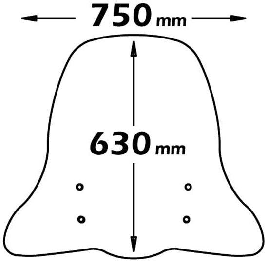 Isotta Classic Screen | Clear | Piaggio Beverly 125 / 200 - Pyramid Motorcycle Accessories