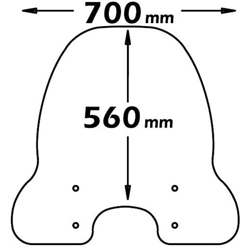 Isotta Classic Screen | Clear | Piaggio Liberty 50 - Pyramid Motorcycle Accessories