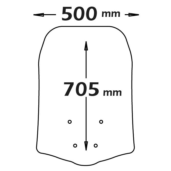 Isotta Classic Screen | Clear | Yamaha Tricity 125 - 155 - Pyramid Motorcycle Accessories