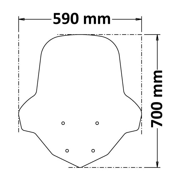 Isotta Classic Screen | Clear | Yamaha N-Max 125 2021> - Pyramid Motorcycle Accessories