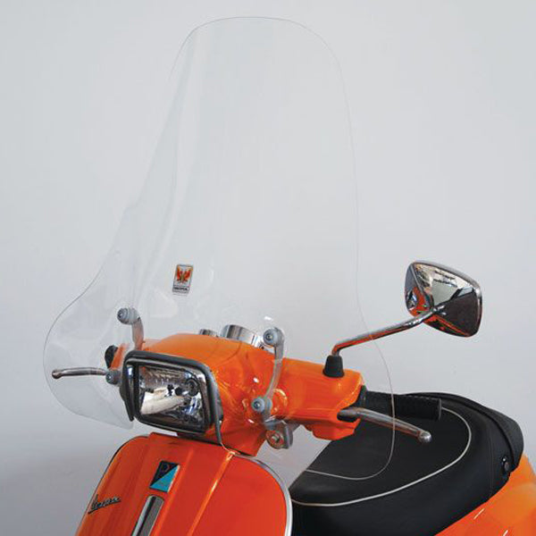 Isotta Classic Screen | Clear | Piaggio Vespa 50-125-150 S - Pyramid Motorcycle Accessories