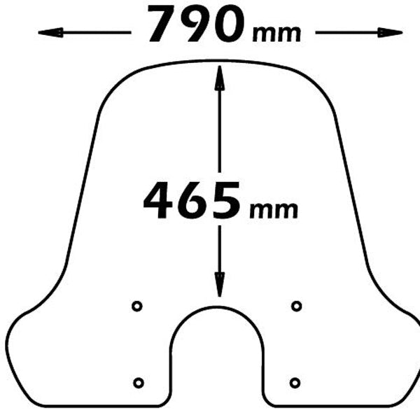 Isotta Classic Screen | Clear | Piaggio Vespa GT 125/200/250 2003-2012 300 GTS 2008 - 2021 - Pyramid Motorcycle Accessories