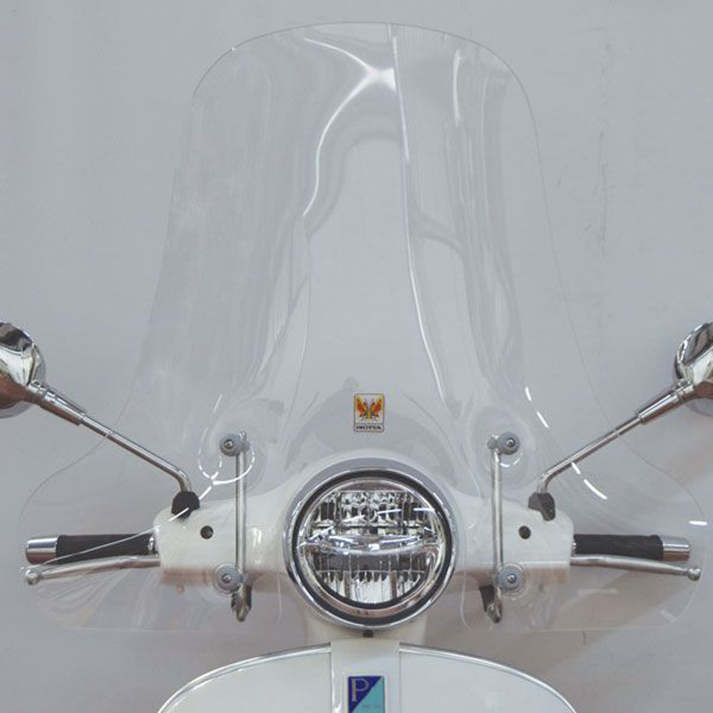 Isotta Classic Screen | Clear | Clear | Vespa 50-125-150 S - Pyramid Motorcycle Accessories