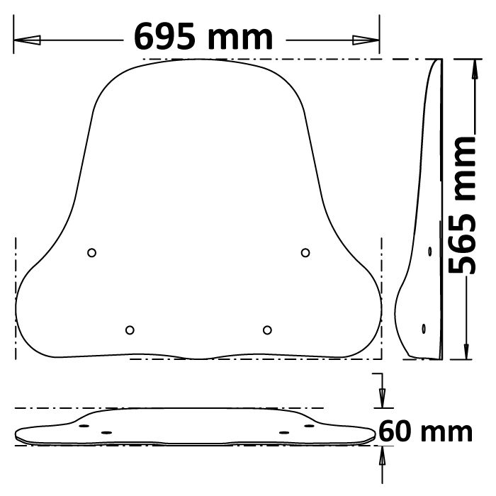Isotta Classic Screen | NIU MQI GT 2021> - Pyramid Motorcycle Accessories