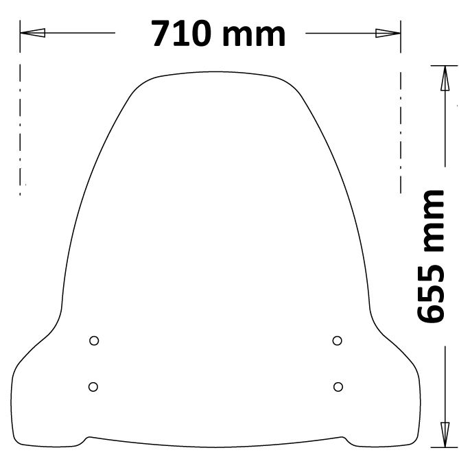 Isotta Classic Screen | Segway E110 / 125 / 200S-SE - Pyramid Motorcycle Accessories