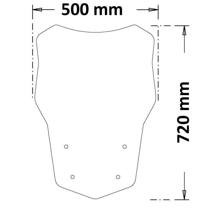 Isotta Classic Screen | Clear | Seat MO 2021-2022 - Pyramid Motorcycle Accessories