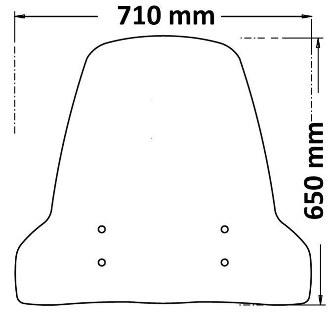 Isotta Classic Screen | Yadea M6 2022> - Pyramid Motorcycle Accessories