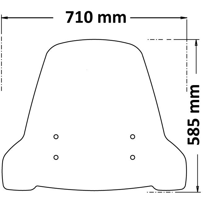 Isotta Classic Screen | Clear | Yadea T9 2022> - Pyramid Motorcycle Accessories