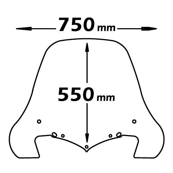 Isotta Classic Screen | Clear | Kymco People S 50/125/200 2006 - 2012 - Pyramid Motorcycle Accessories