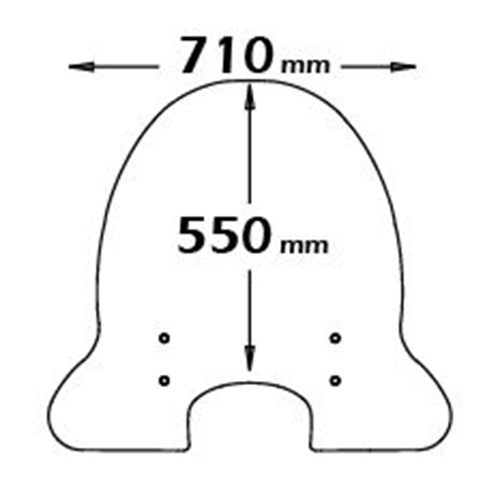Isotta Medium Screen | Clear | Aprilia Scarabeo 50 - 100 2-4 Strokes 1994 - 2013 - Pyramid Motorcycle Accessories