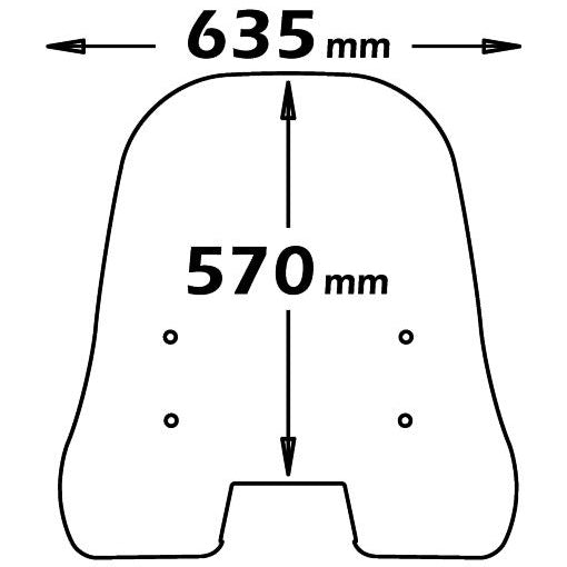 Isotta Medium Screen | Clear | Honda SH 50 1989 - 1993 - Pyramid Motorcycle Accessories