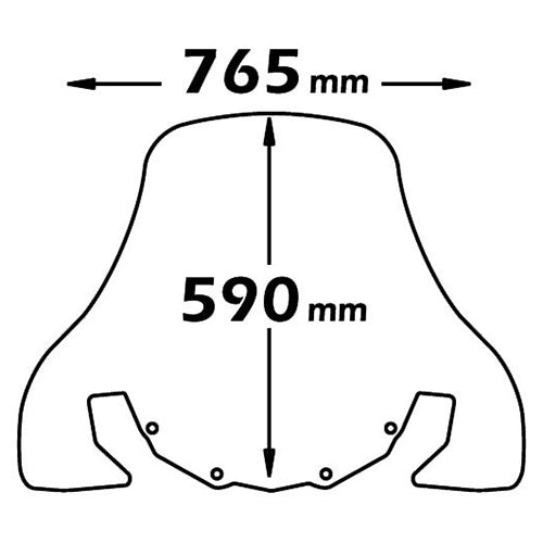 Isotta Medium Screen | Clear | Peugeot Geopolis 250-300-400 and RS Since 2007 - Pyramid Motorcycle Accessories