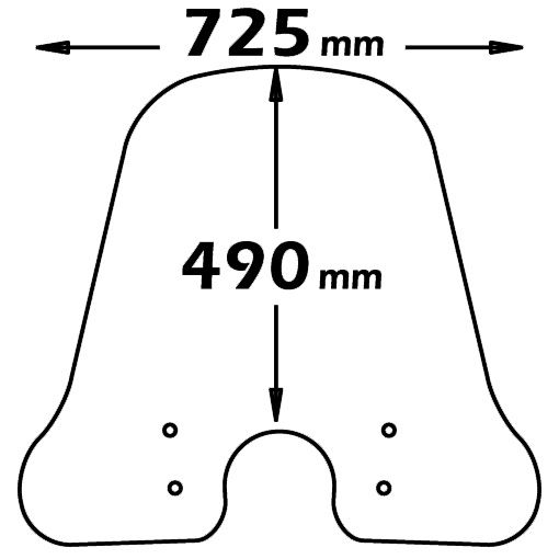 Isotta Medium Screen | Clear | Vespa LX 50-125-150 - Pyramid Motorcycle Accessories