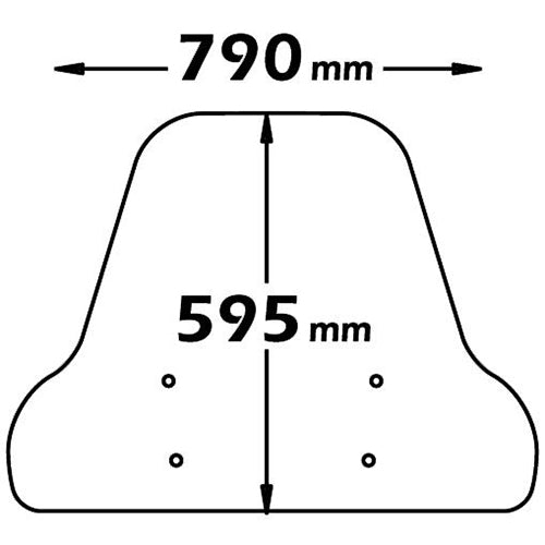 Isotta Medium Screen | Clear | Carnaby 125-200-250 - Pyramid Motorcycle Accessories