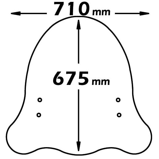 Isotta Medium Screen | Clear | Booster 50 NG 1995>2003 - Pyramid Motorcycle Accessories