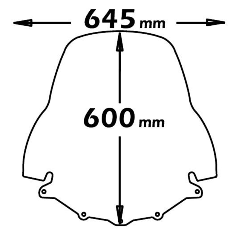 Isotta Medium Screen | Clear | X-Max 125-250 2006>2009 - Pyramid Motorcycle Accessories