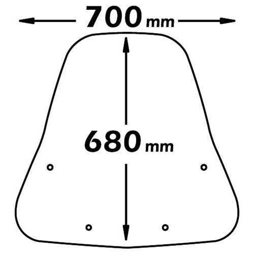 Isotta Medium Screen | Clear | Sym Simply 125 2008-2011- Simply 2 125 2014-2016 - Pyramid Motorcycle Accessories