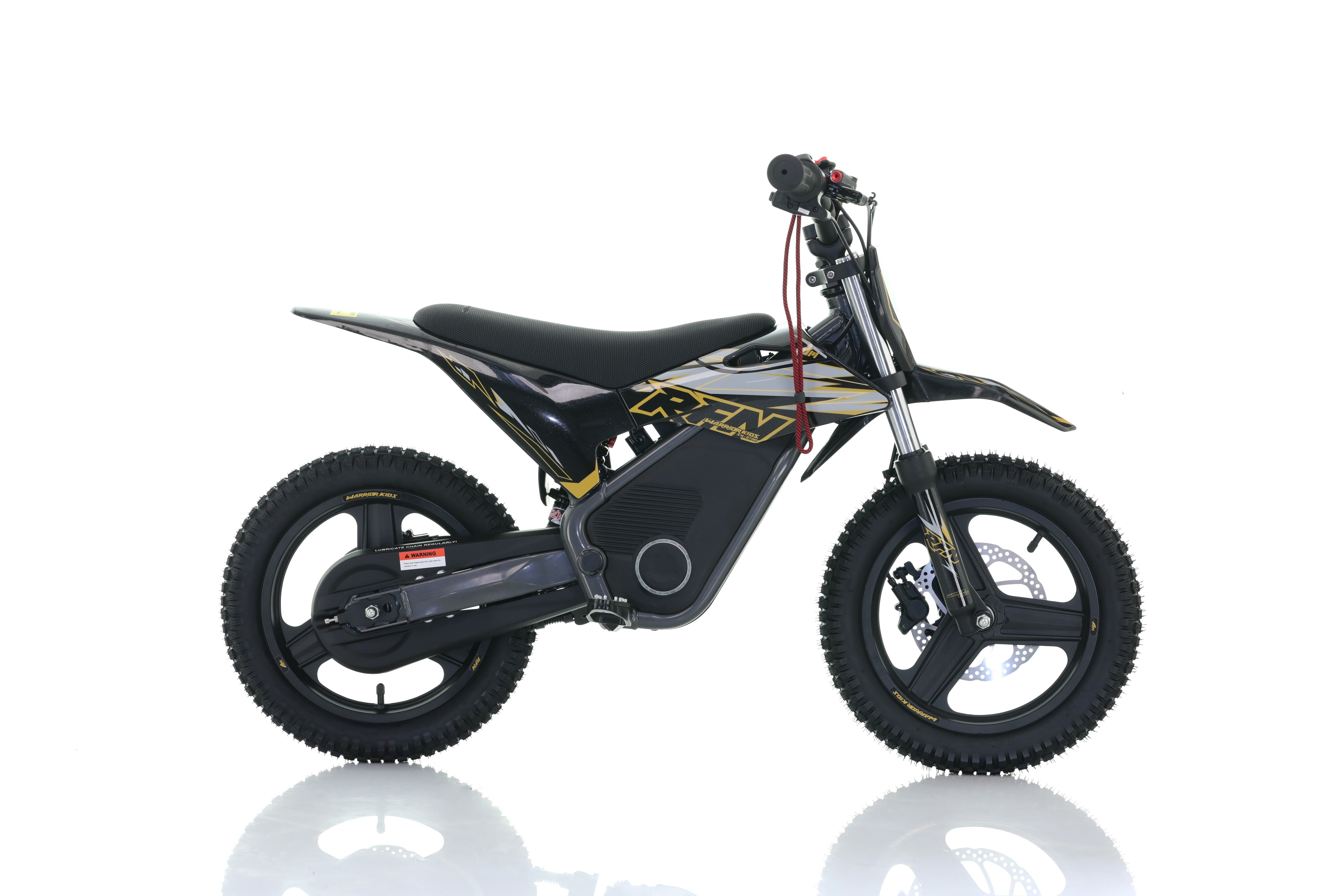 RFN Warrior SX-E700 R 14-inch Kids Electric MX Bike | Black/Gold