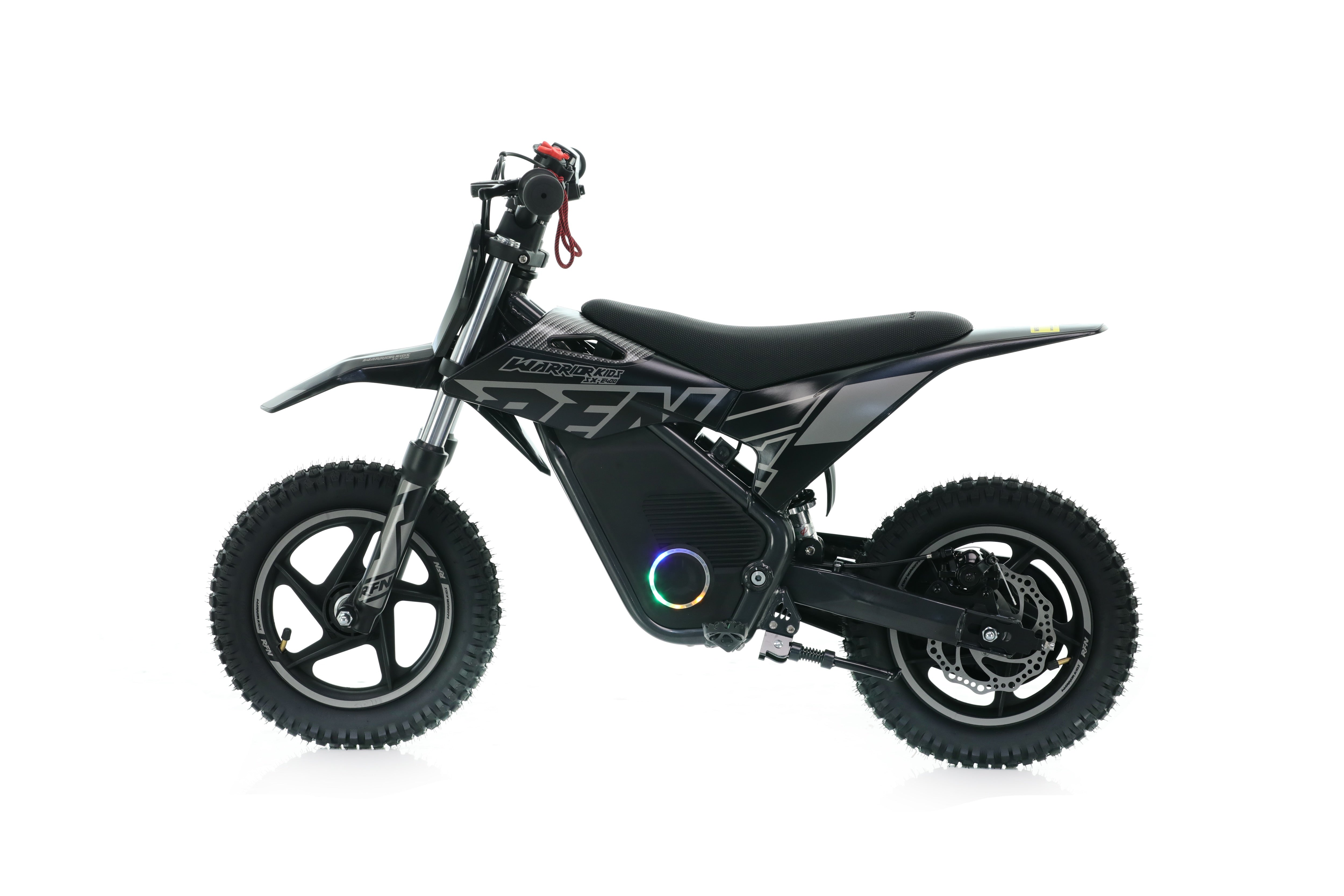 RFN Warrior SX-E400 12-inch Kids Electric MX Bike | Black/Grey