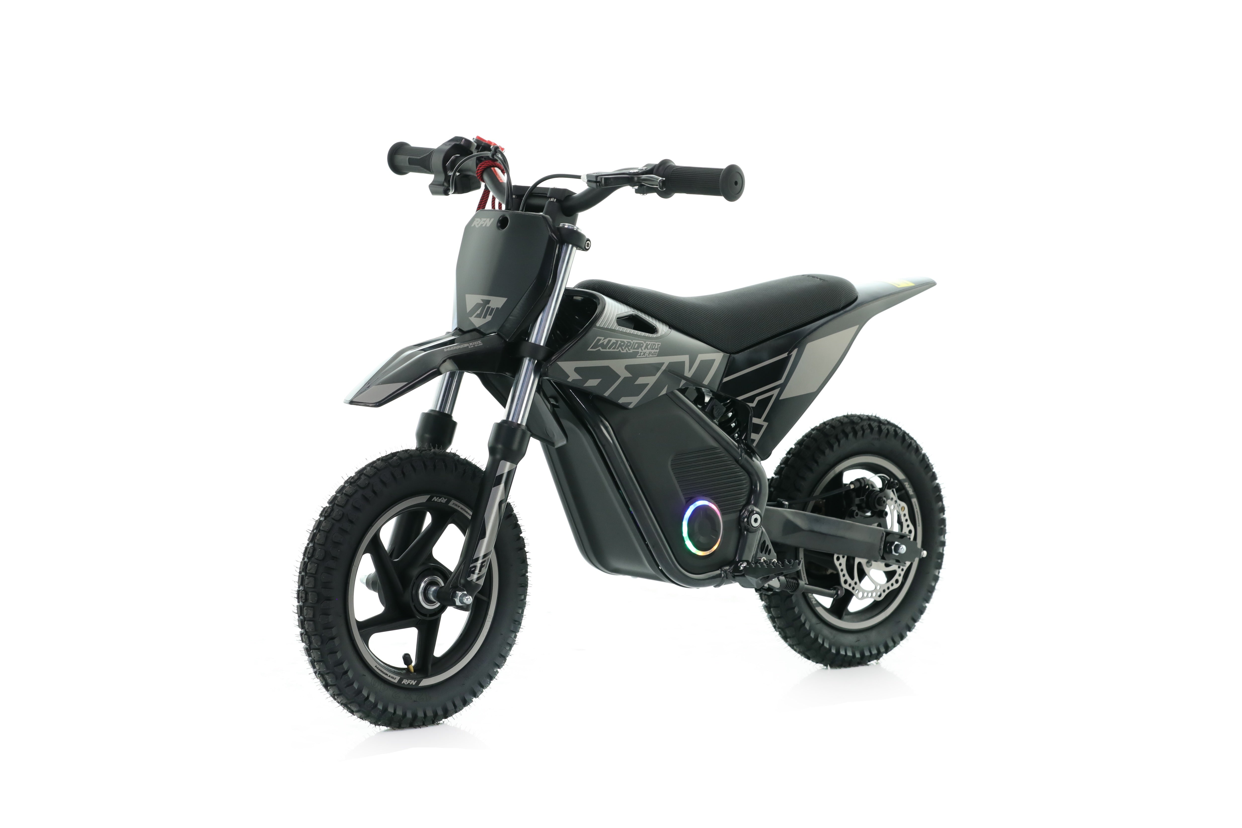 RFN Warrior SX-E400 12-inch Kids Electric MX Bike | Black/Grey