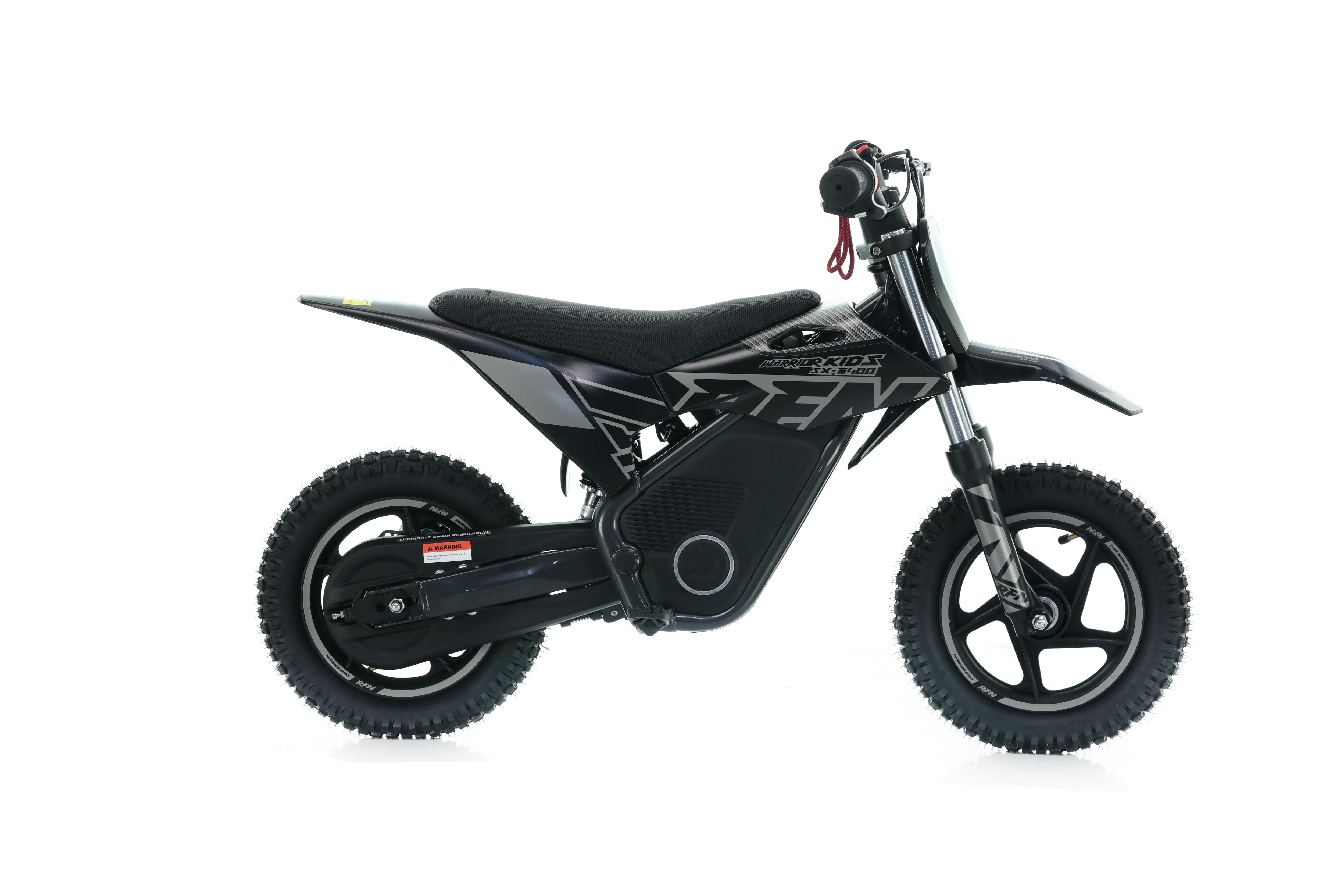 RFN Warrior SX-E400 12-inch Kids Electric MX Bike | Black/Grey