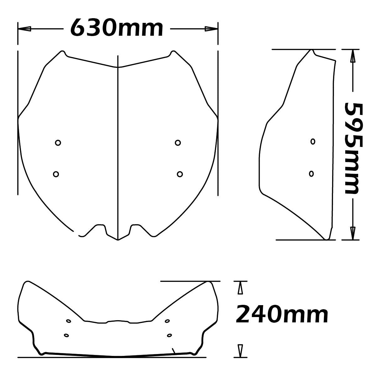 Isotta Medium Screen | Can Am Spyder F3 - Pyramid Motorcycle Accessories