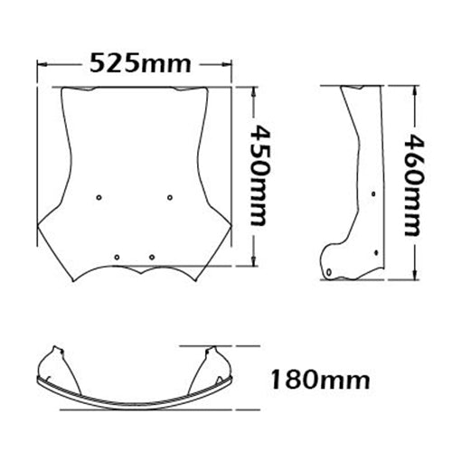 Isotta OEM Size Screen | BMW R 1200 GS Standard 2004 - 2012 - Pyramid Motorcycle Accessories