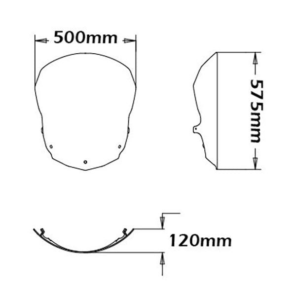 Isotta Majorised Screen | BMW F 800 GT 2012>2019 - Pyramid Motorcycle Accessories