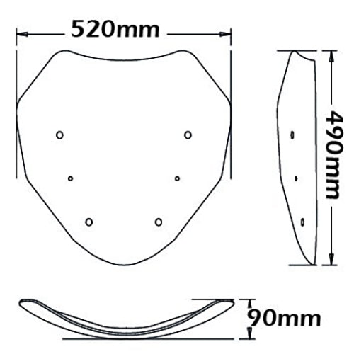 Isotta Low Screen | BMW R 1200 2014-18 & R1250 RT 2019 - Pyramid Motorcycle Accessories