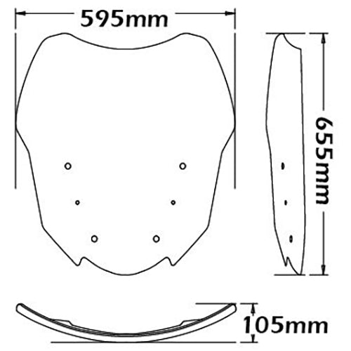 Isotta OEM Size Screen | BMW R 1200 2014-18 & R 1250 RT 2019 - Pyramid Motorcycle Accessories