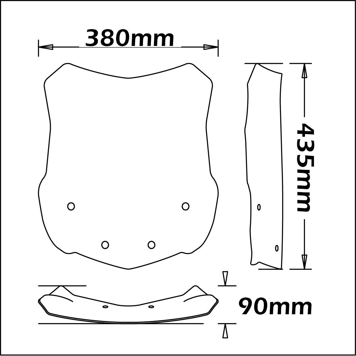 Isotta Medium Screen | BMW G 310 GS - Pyramid Motorcycle Accessories