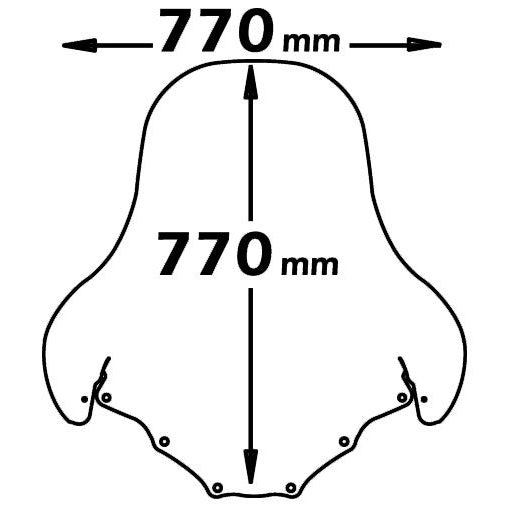 Isotta High Screen | Clear | Burgman 250-400 >2003 - Pyramid Motorcycle Accessories
